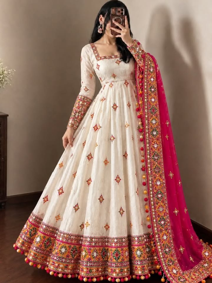 Embroidered Anarkali Suit